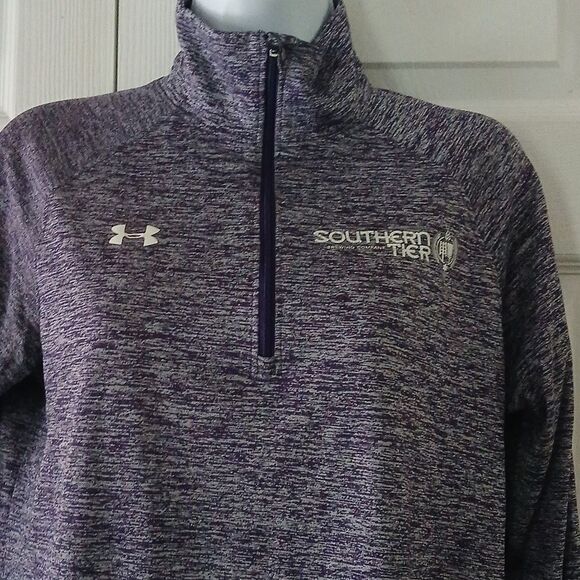 Under Armour purple gray pullover loose fit jacket  Southern Tier Brewing Co. - Picture 3 of 5